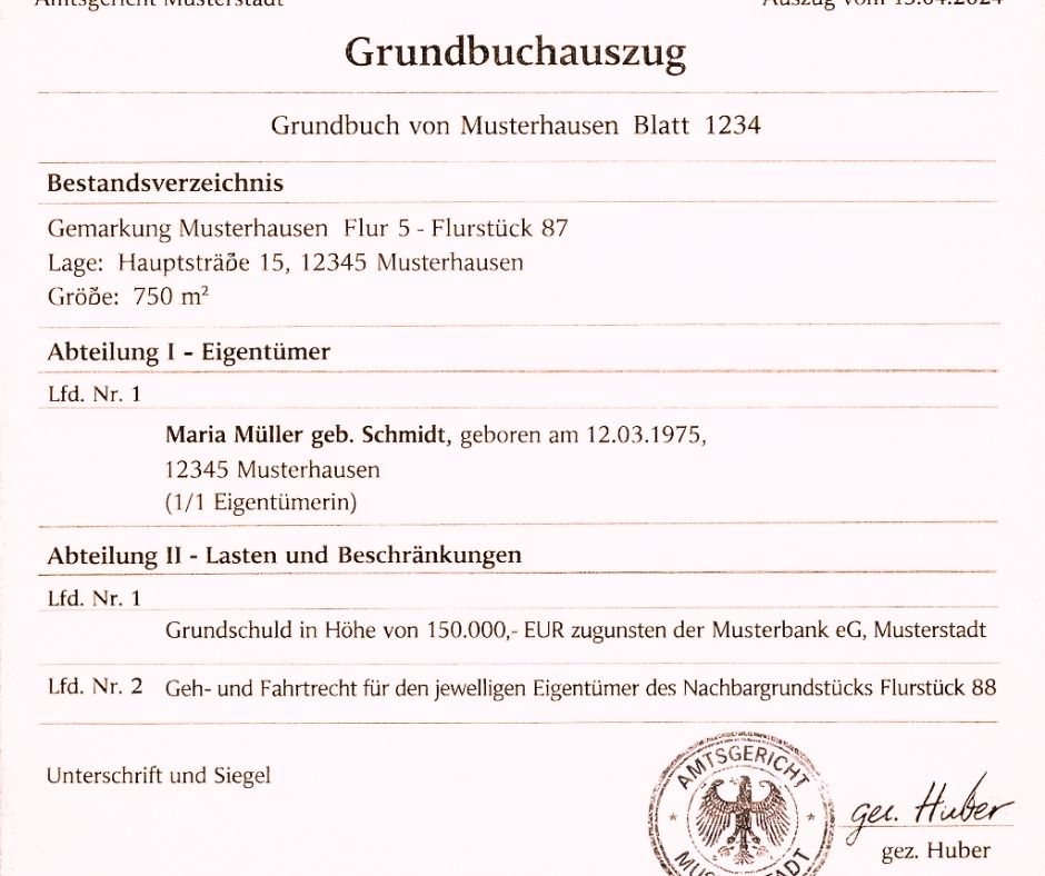 Fehler im Grundbuch: Wie Du sie Als Eigentümer korrigieren lässt teln (7)